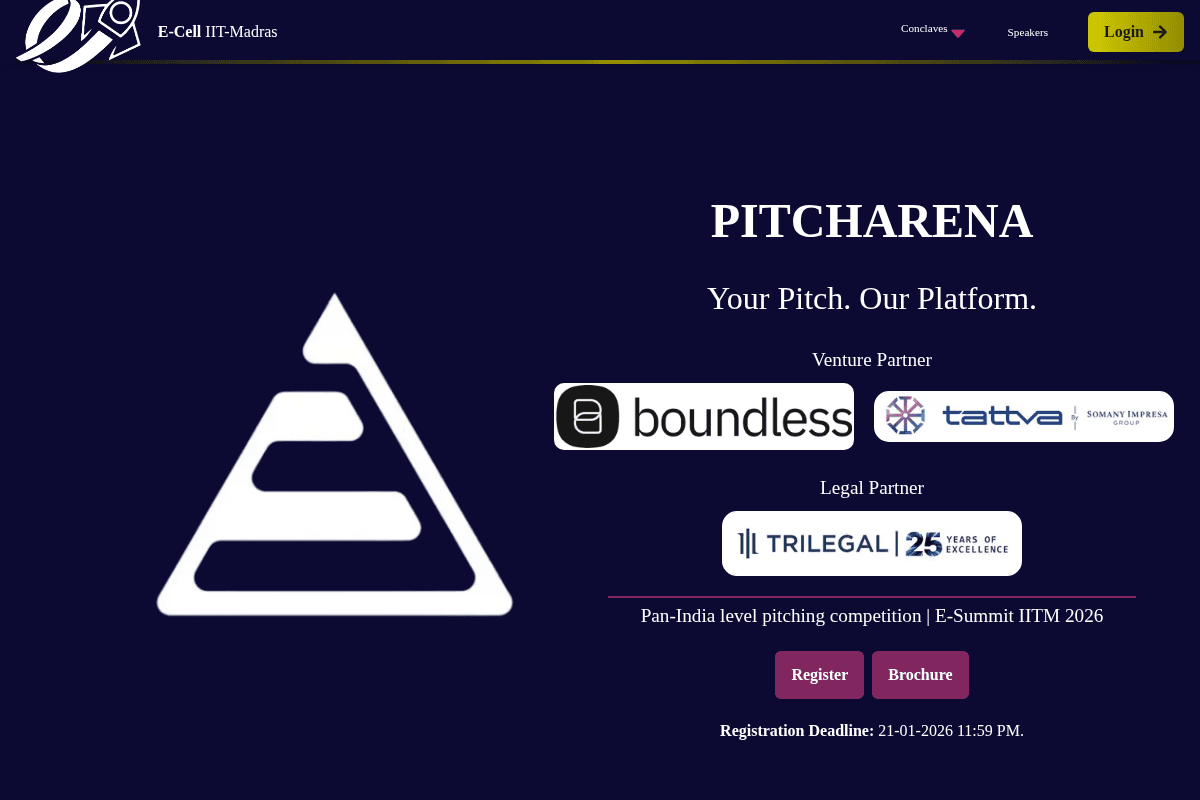 Pitch Arena 2026 - Startup Fundraising and Growth Platform