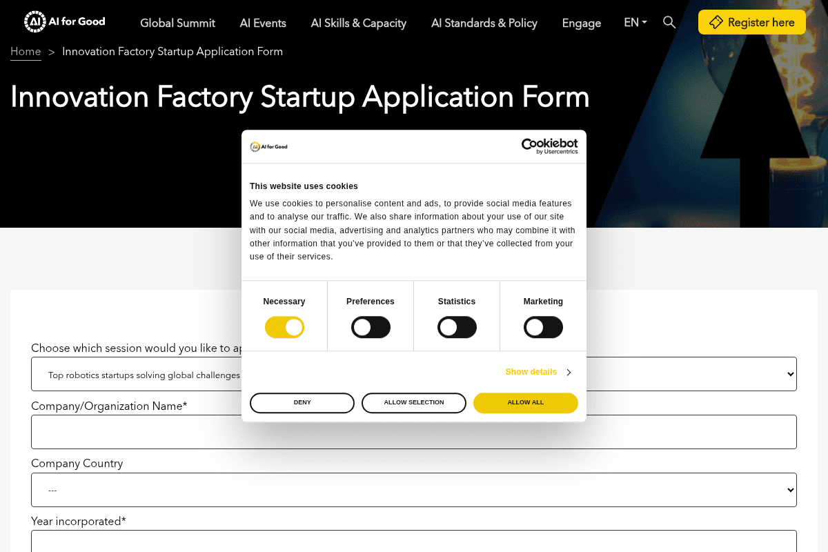 AI for Good Innovation Factory