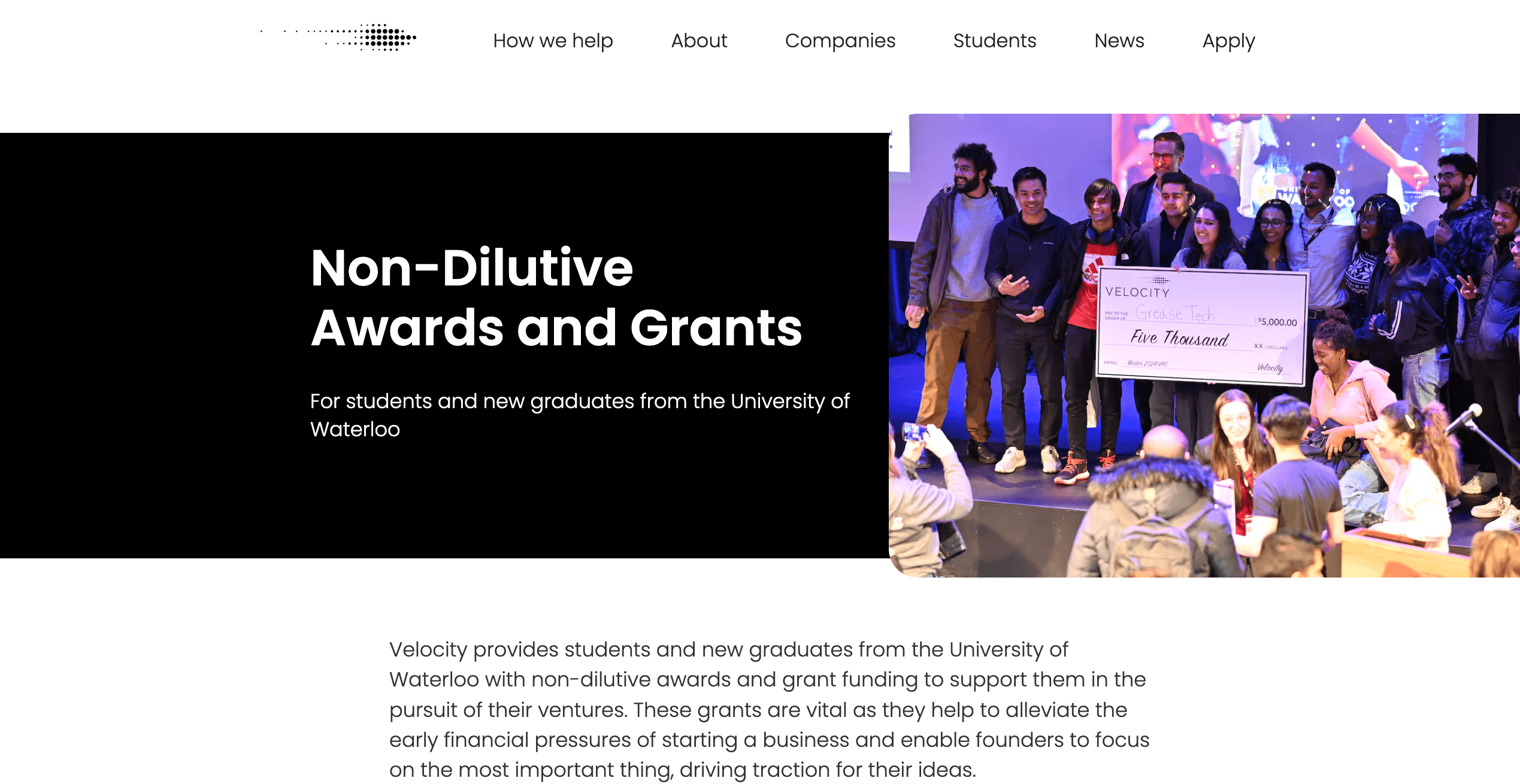 Velocity Momentum Grants