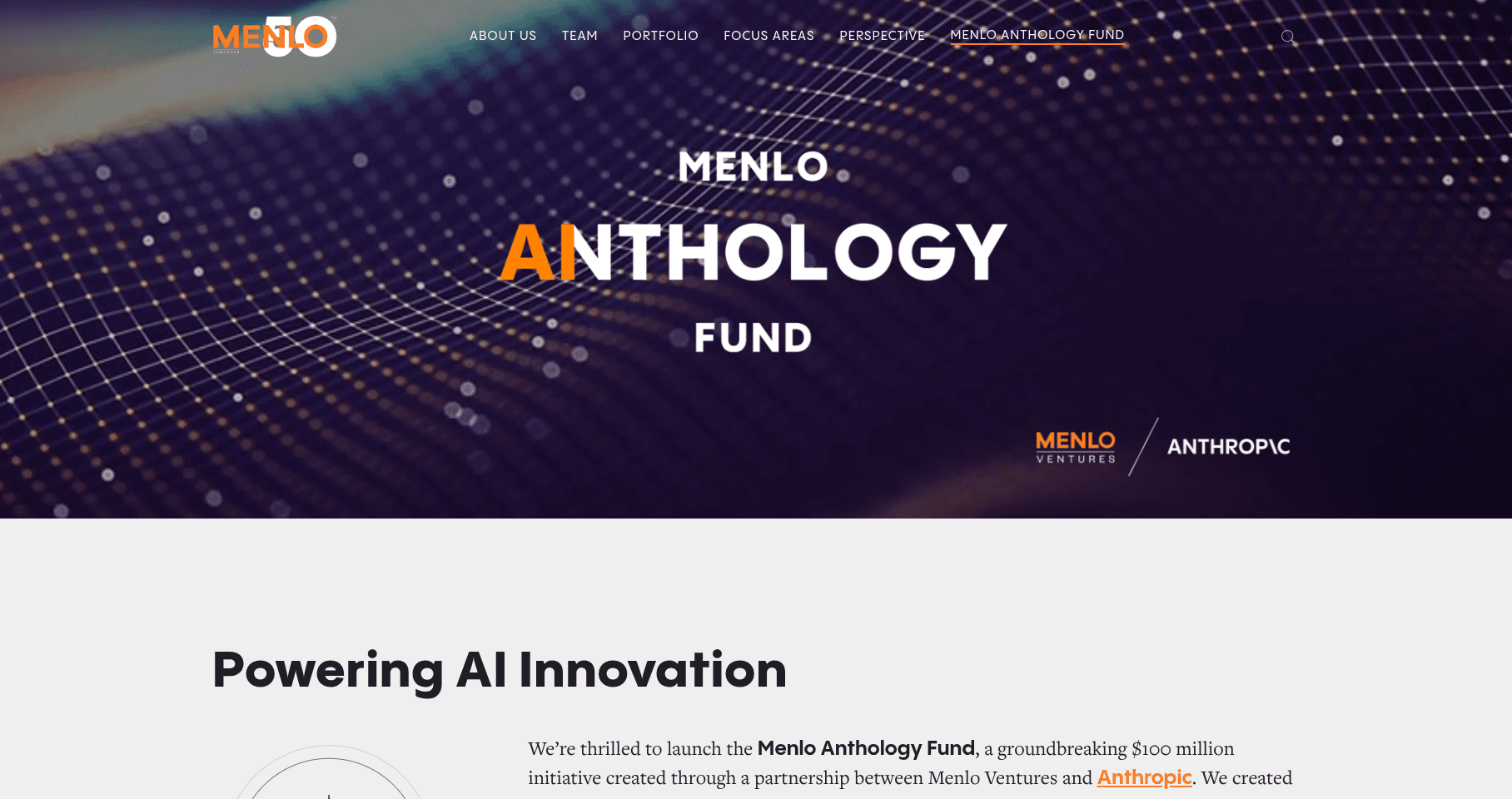 Menlo Anthology Fund 2026
