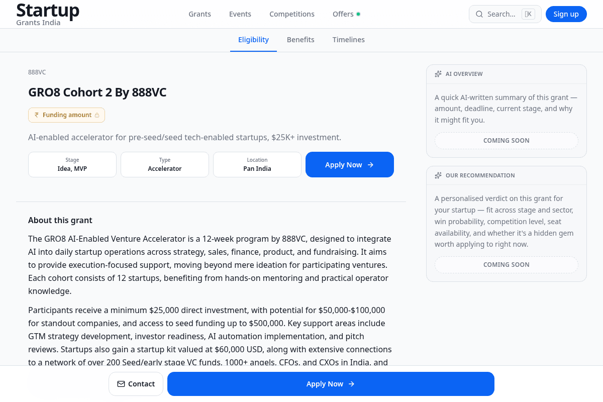 GRO8 Cohort 2 by 888VC