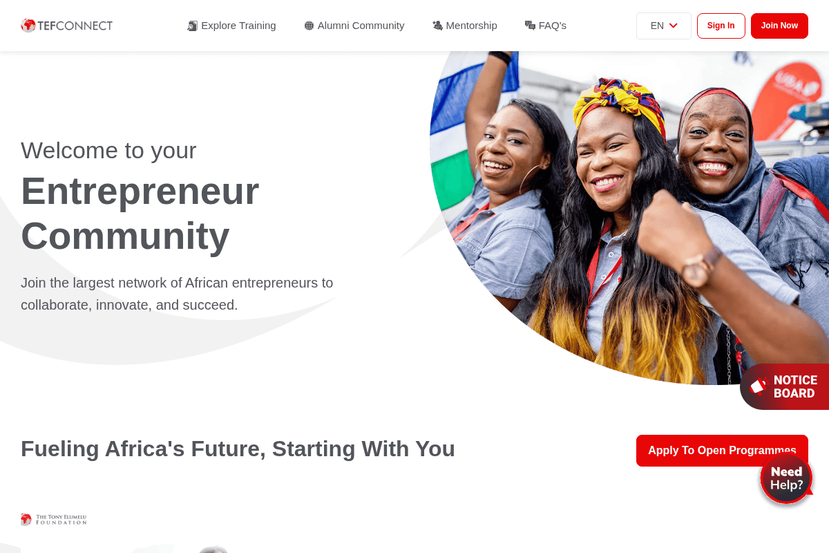 2026 TEF Entrepreneurship Programme