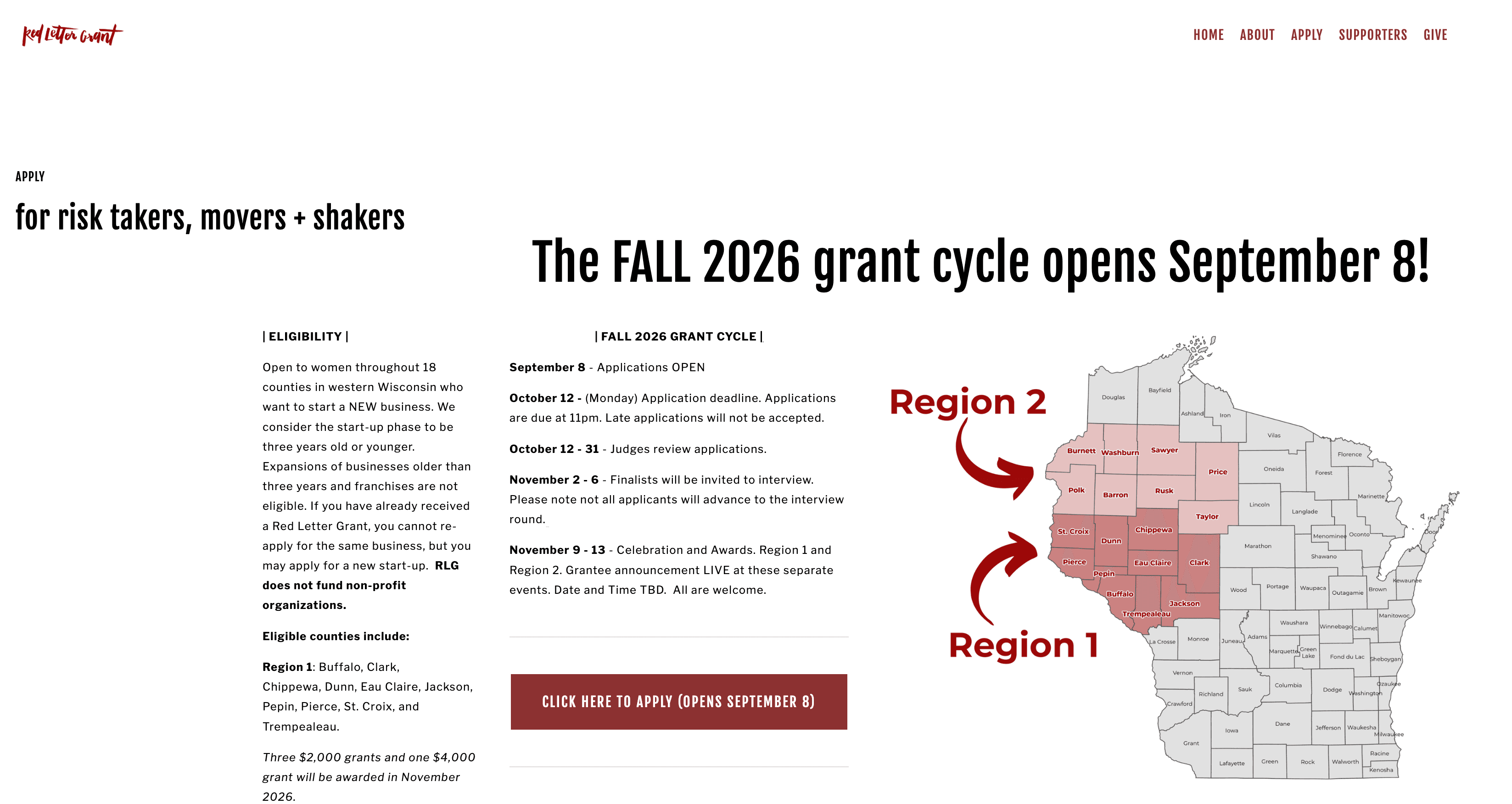 Red Letter Grant Fall 2026