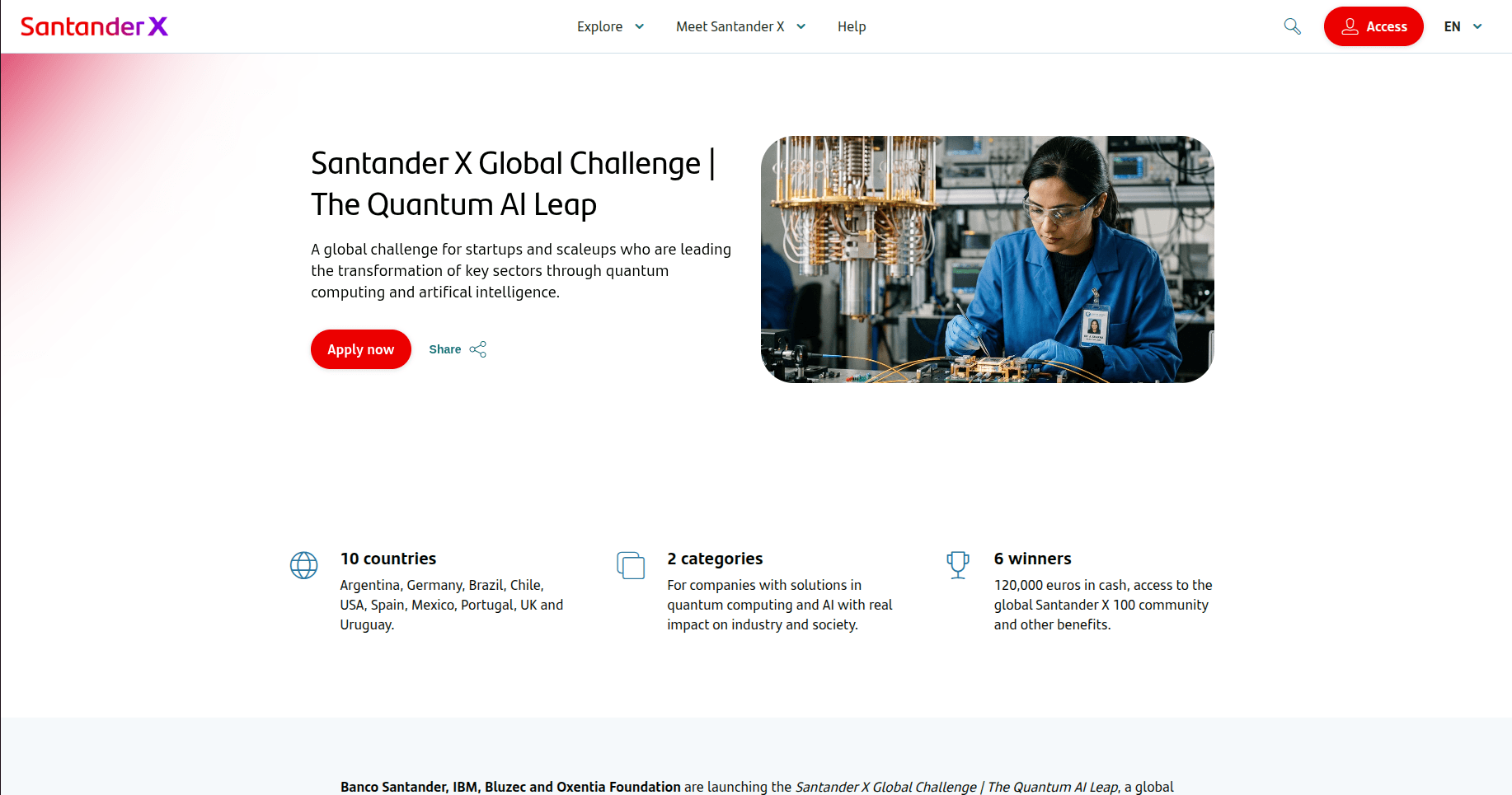 SantanderX Global Challenge | The Quantum AI Leap