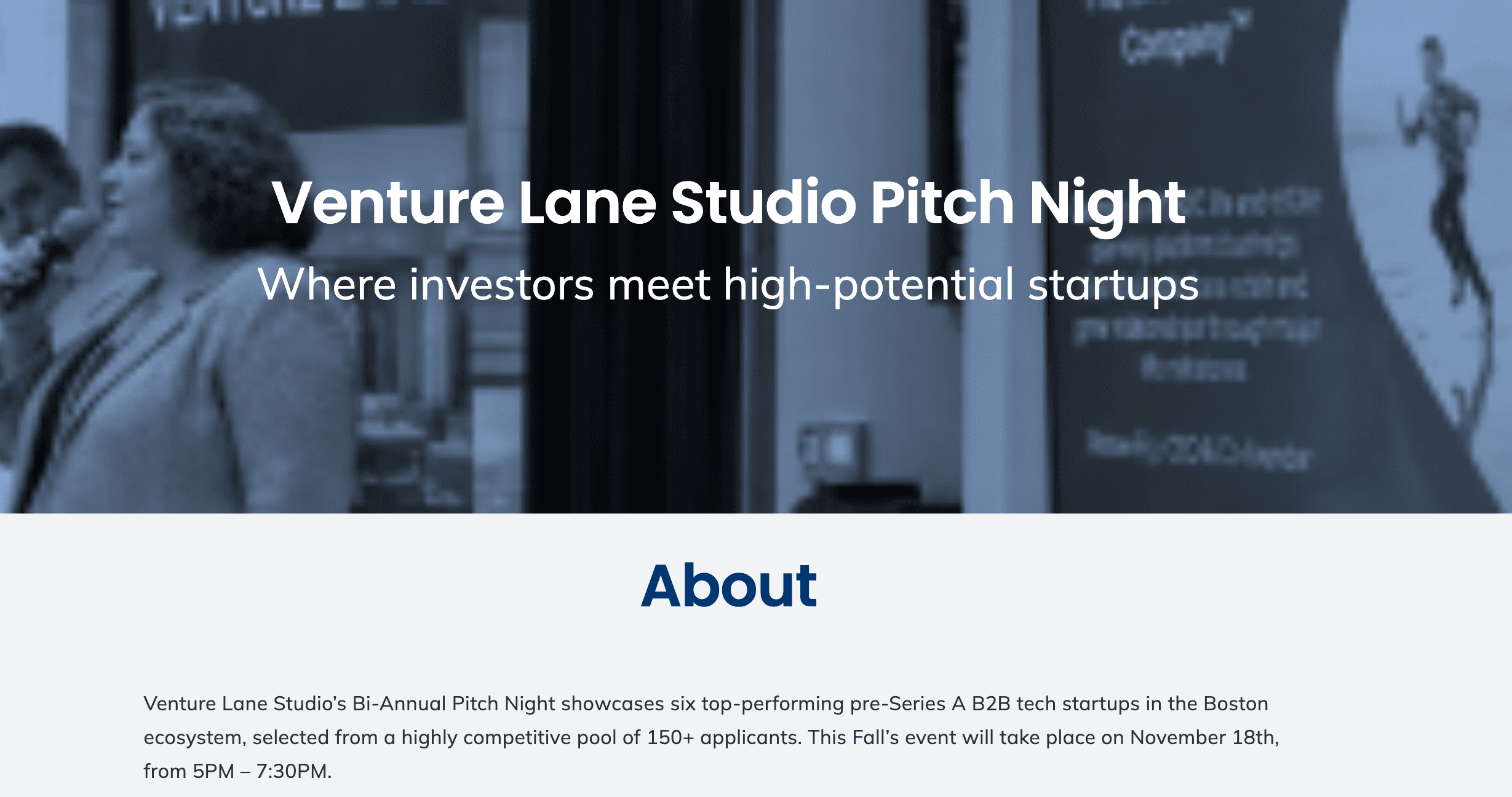 Venture Lane Studio Pitch Night 2026