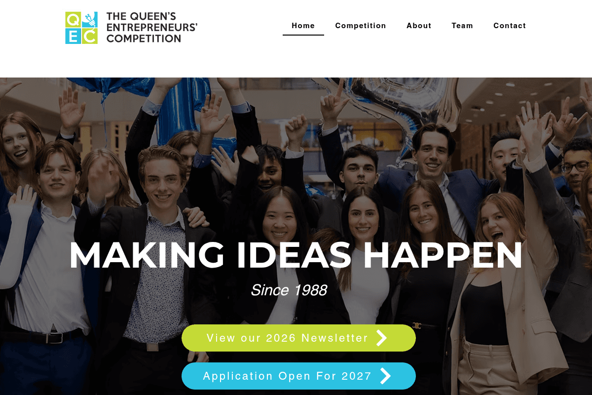 Queen's Entrepreneurs’ Competition (QEC) 2027