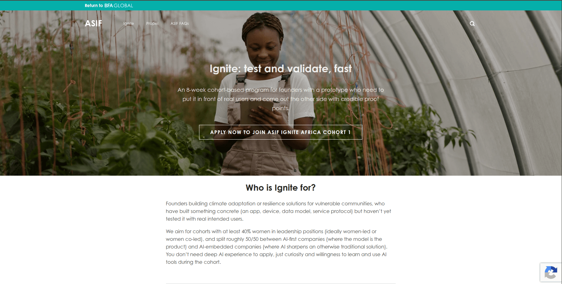 Ignite Africa Cohort 1