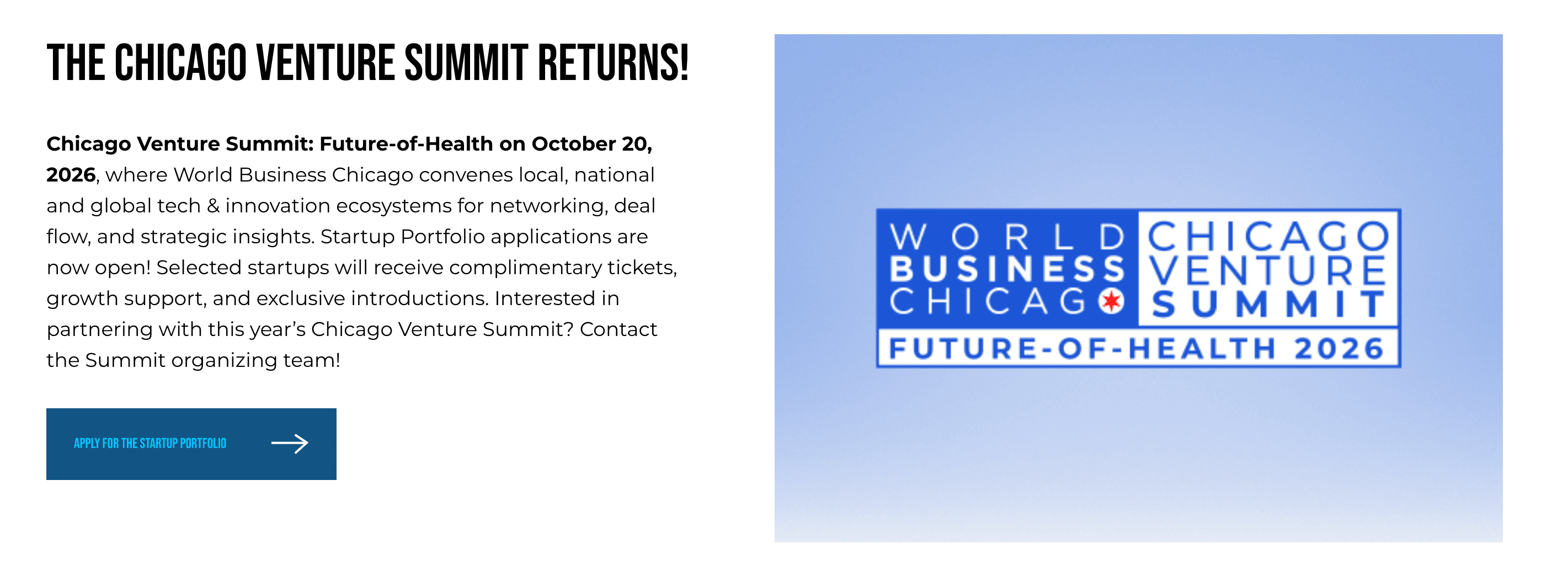 Chicago Venture Summit: Future-of-Health