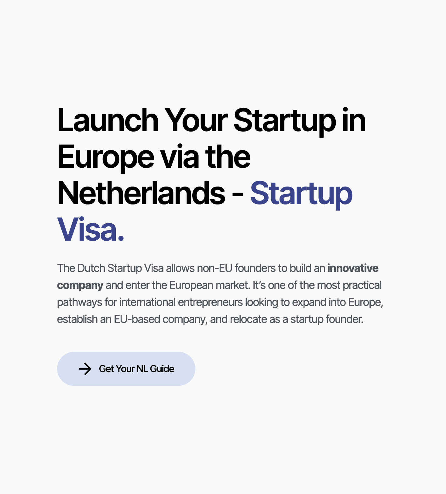 Dutch Startup Visa