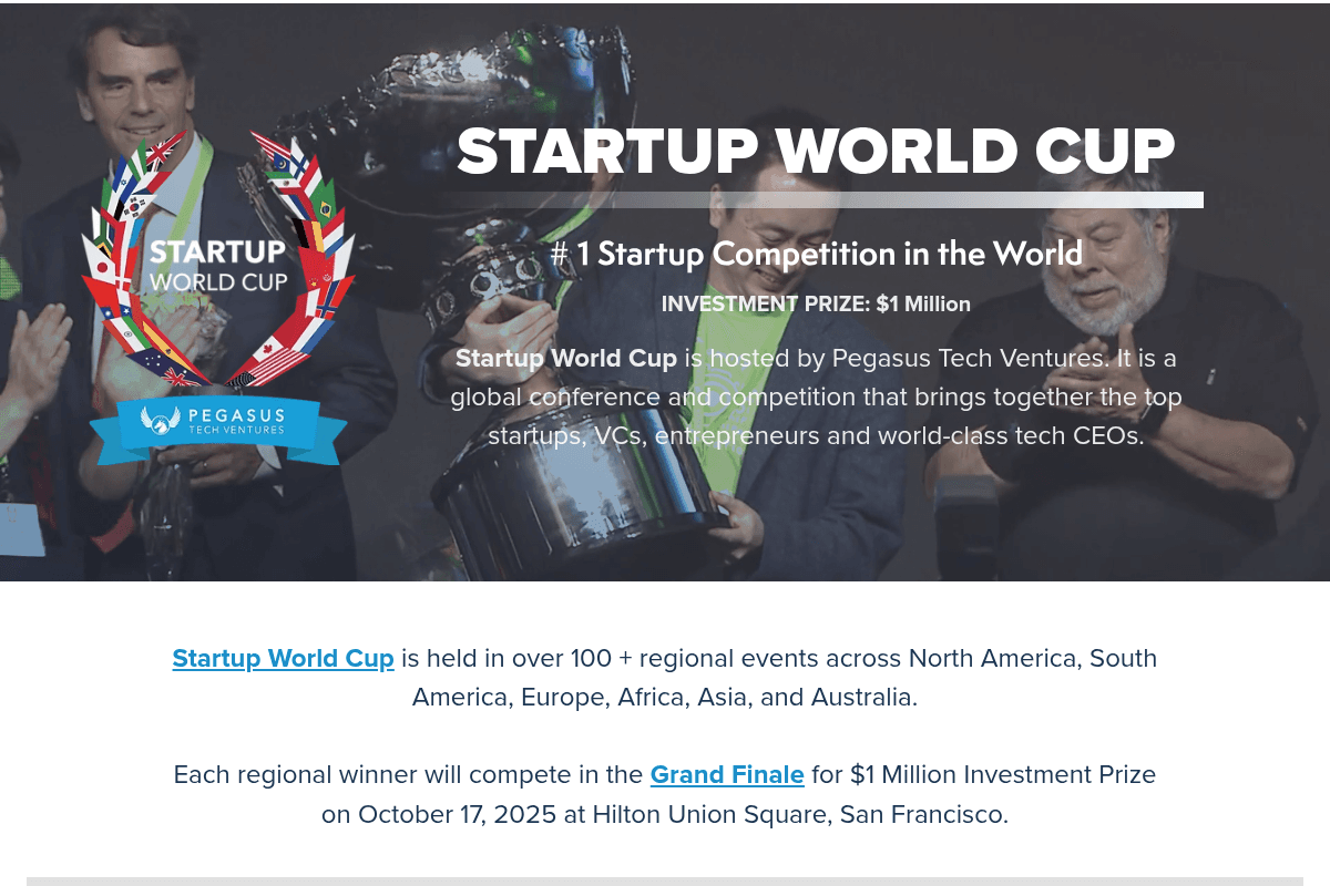 2026 Startup World Cup—East Bay Regional