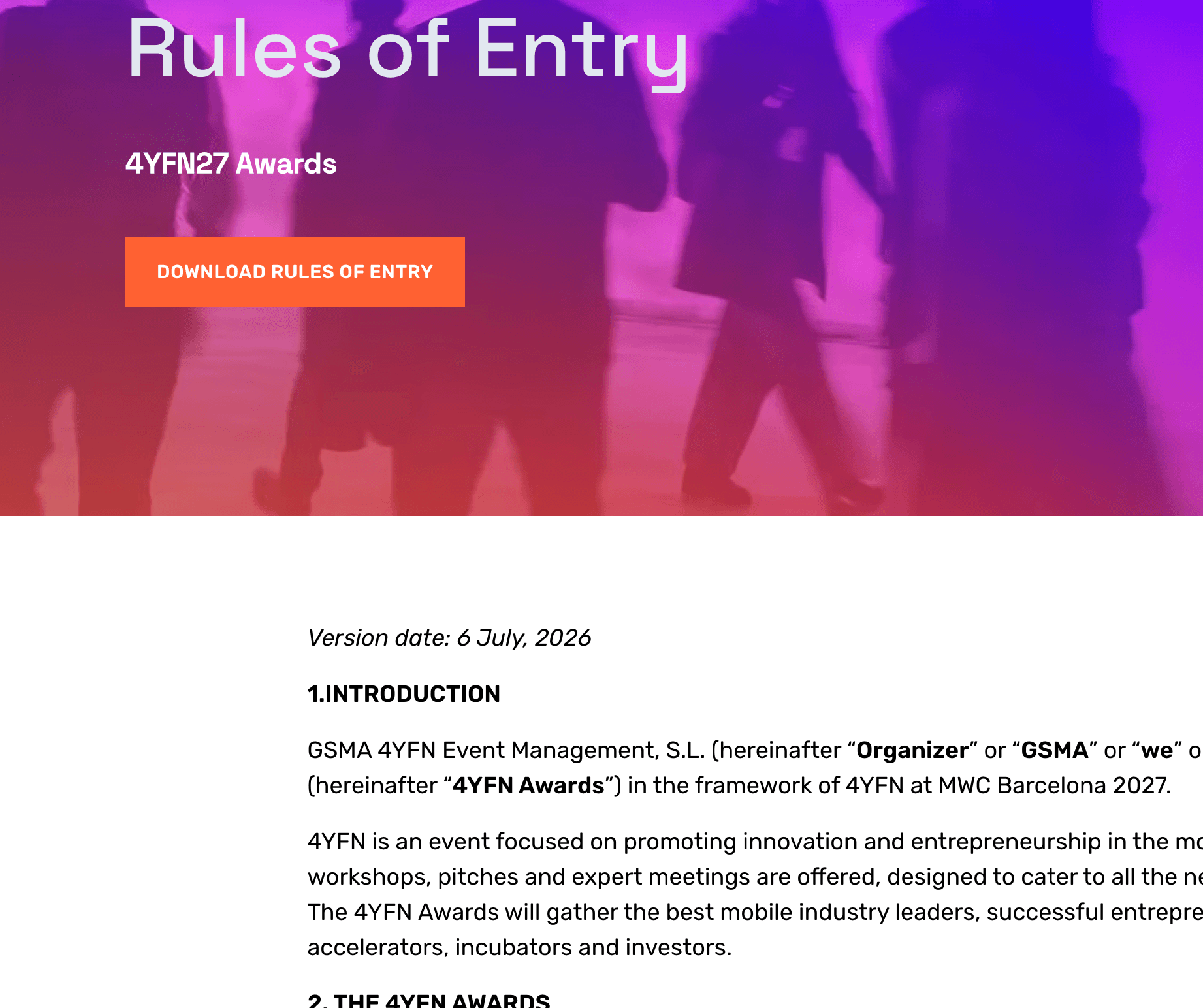 4YFN Awards 2027