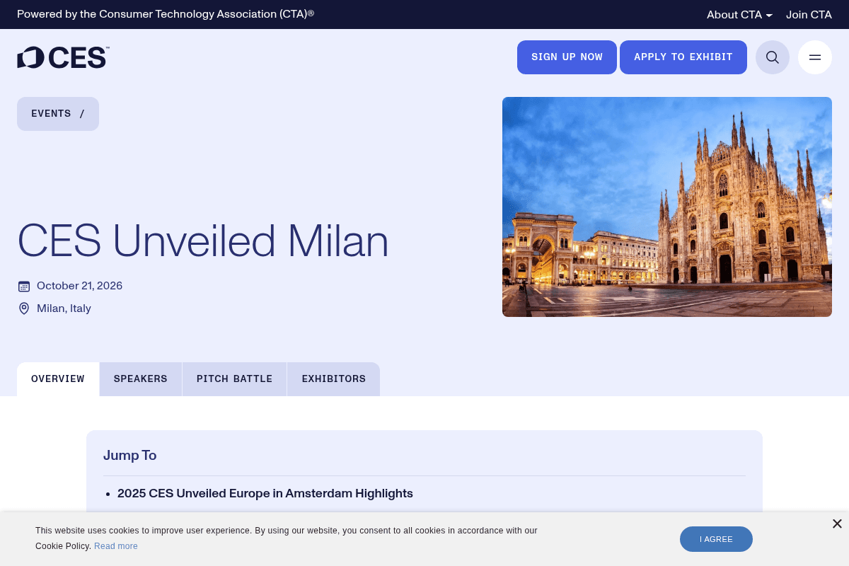 CES Unveiled Milan 2026