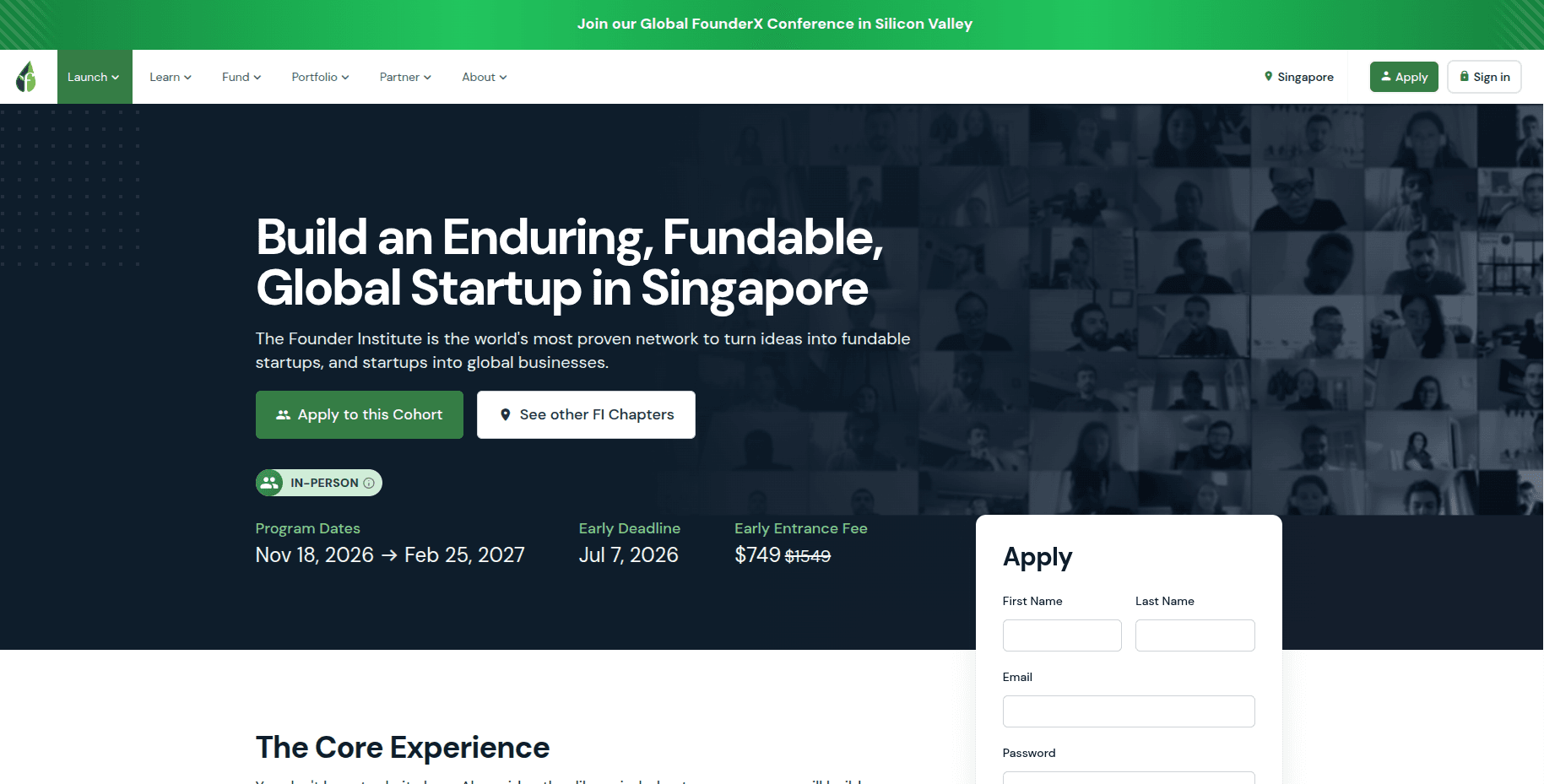 Founder Institute Singapore Semester 2026