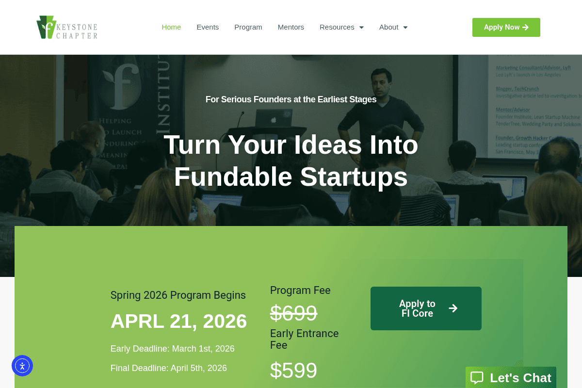 Founder Institute Philadelphia Program Spring 2026