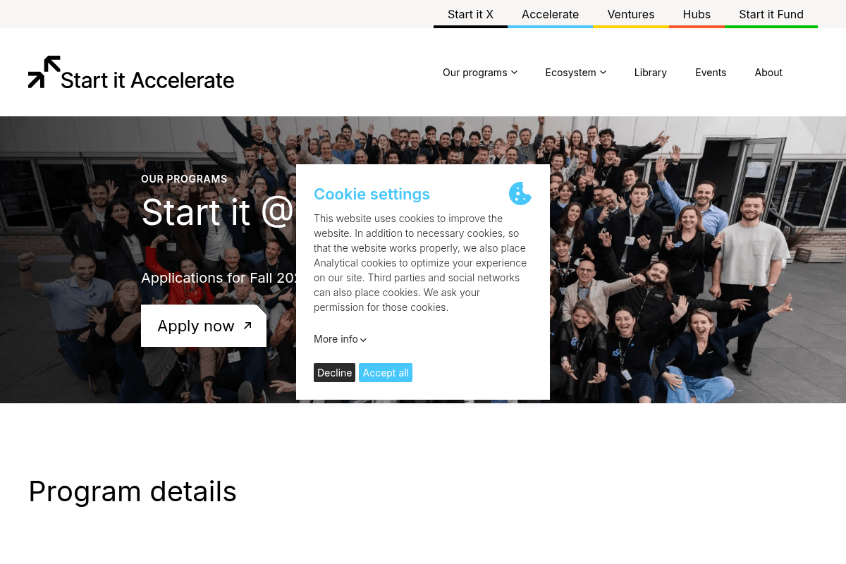 Start it @KBC Accelerator Program 2026