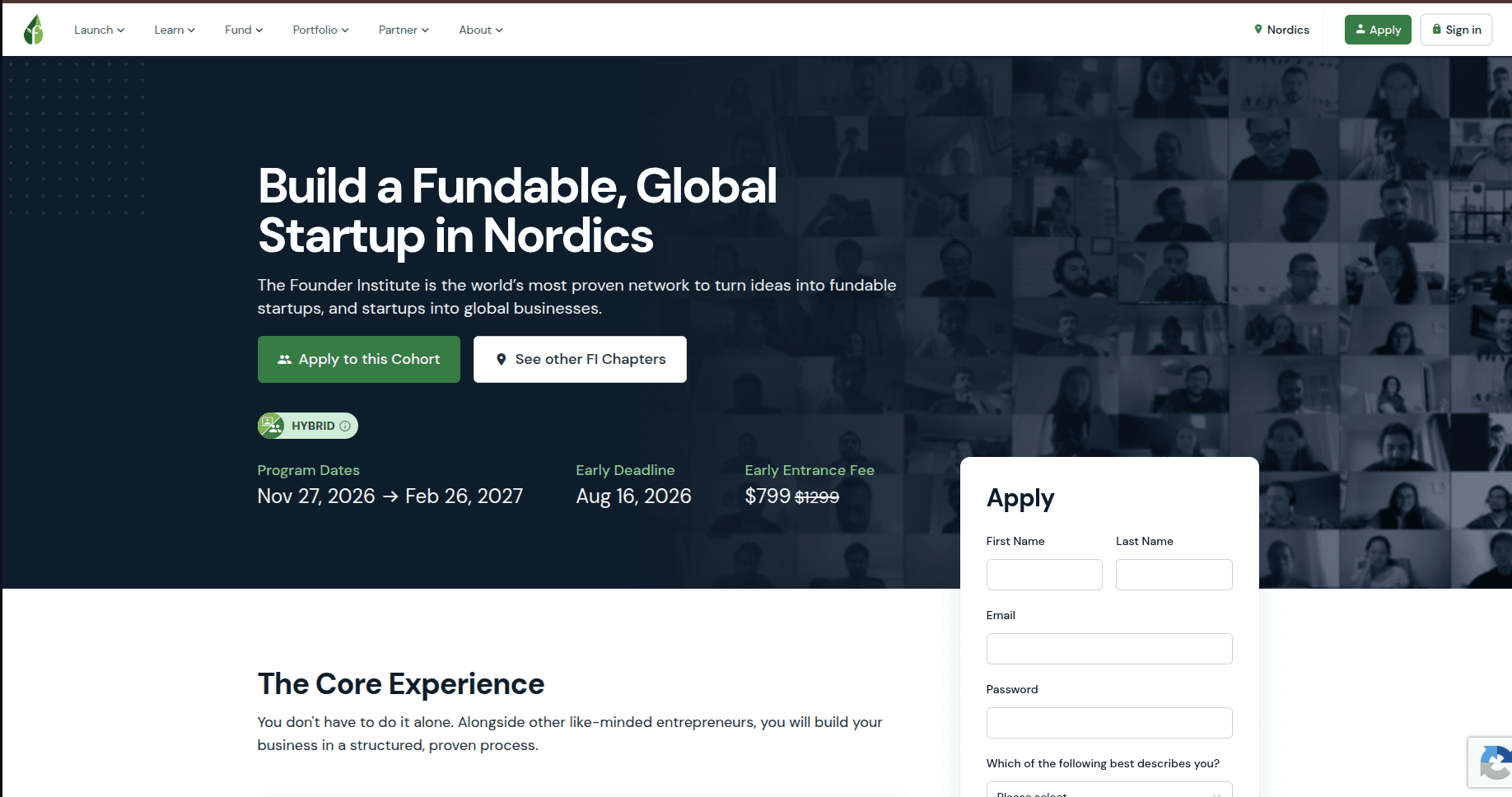 Founder Institute Nordics Accelerator Program 2026
