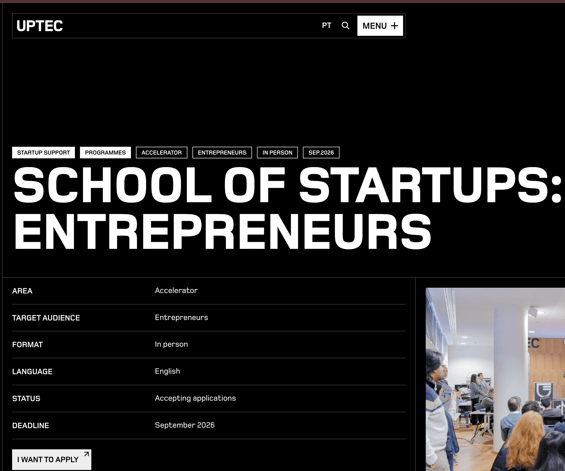 School of Startups: Entrepreneurs 2026