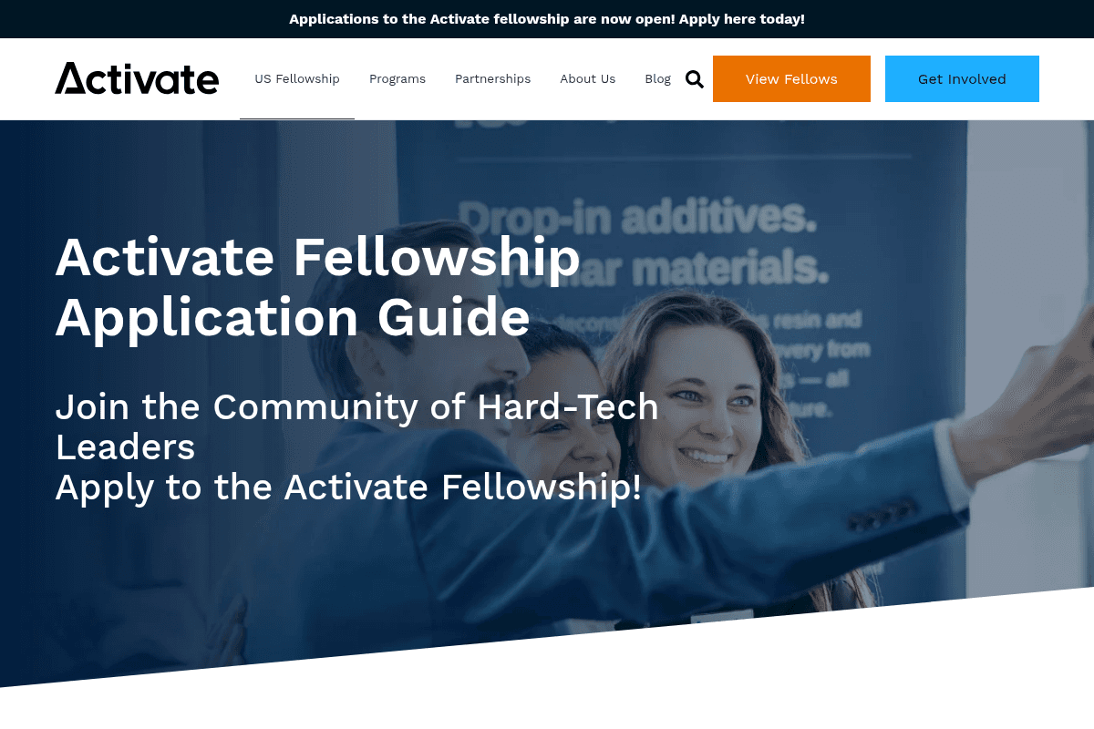Activate Fellowship – Cohort 2027 (U.S. Fellowship)