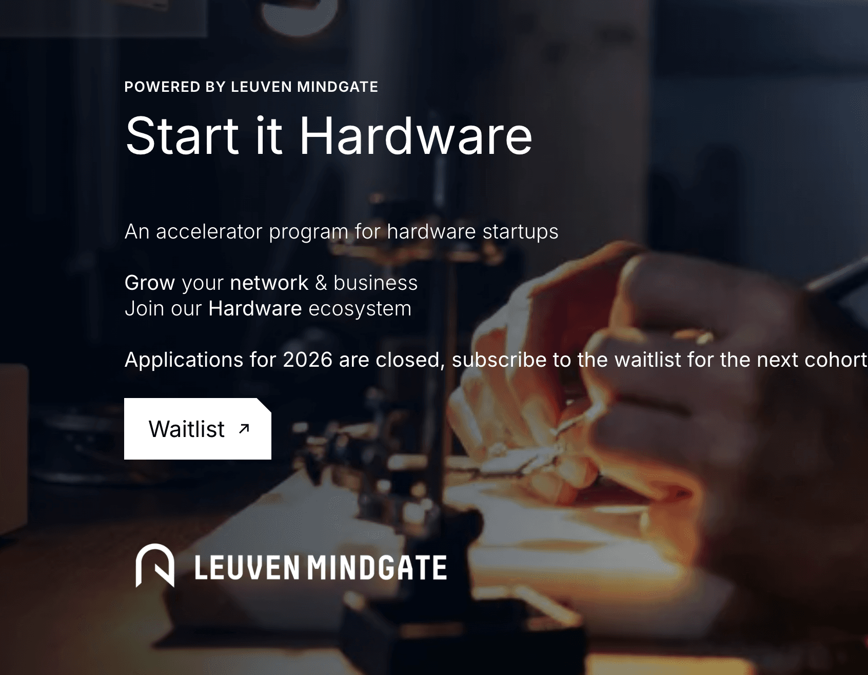 Start it Hardware Accelerator Program 2026