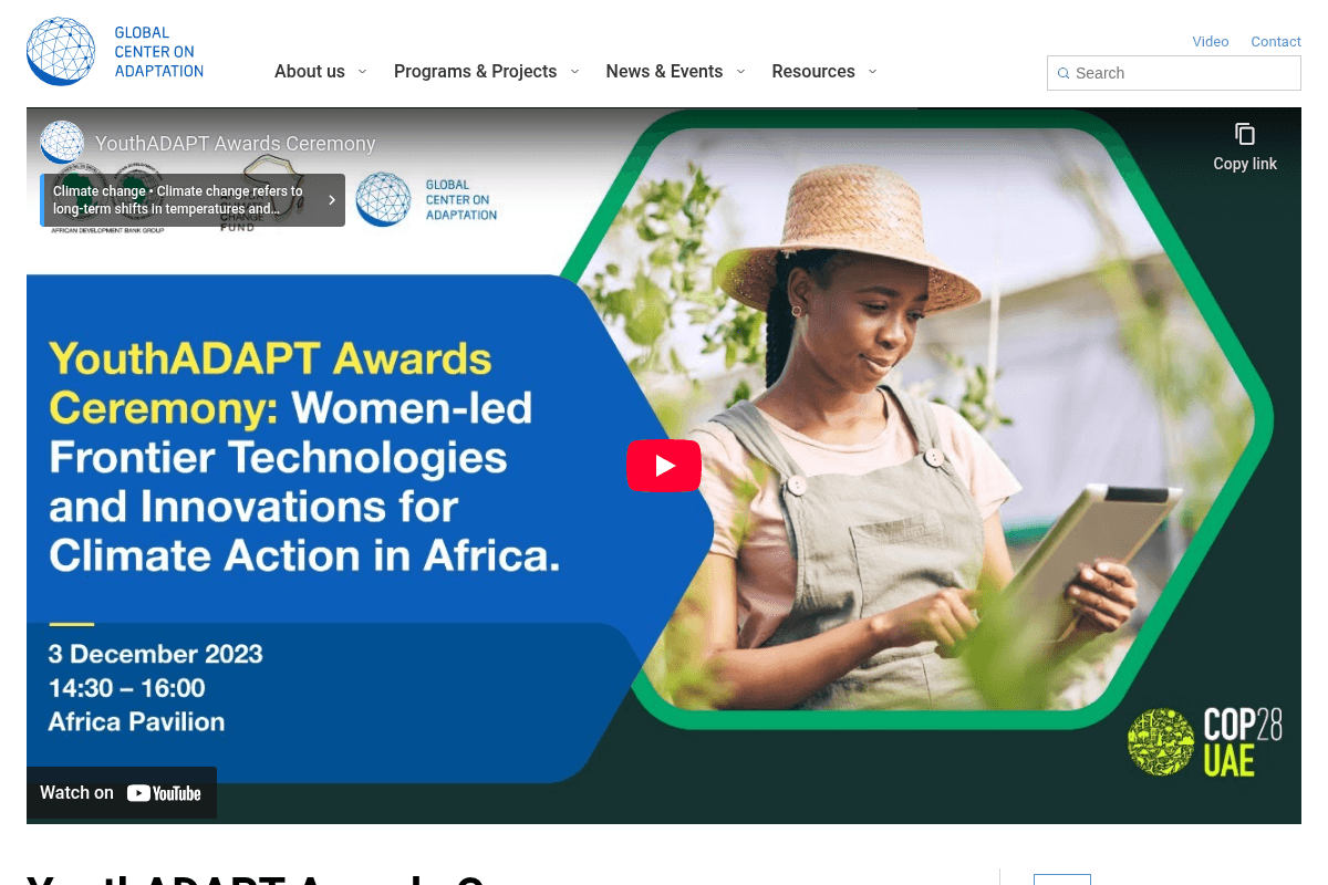 YouthADAPT Demo Day Competition and Funding Program