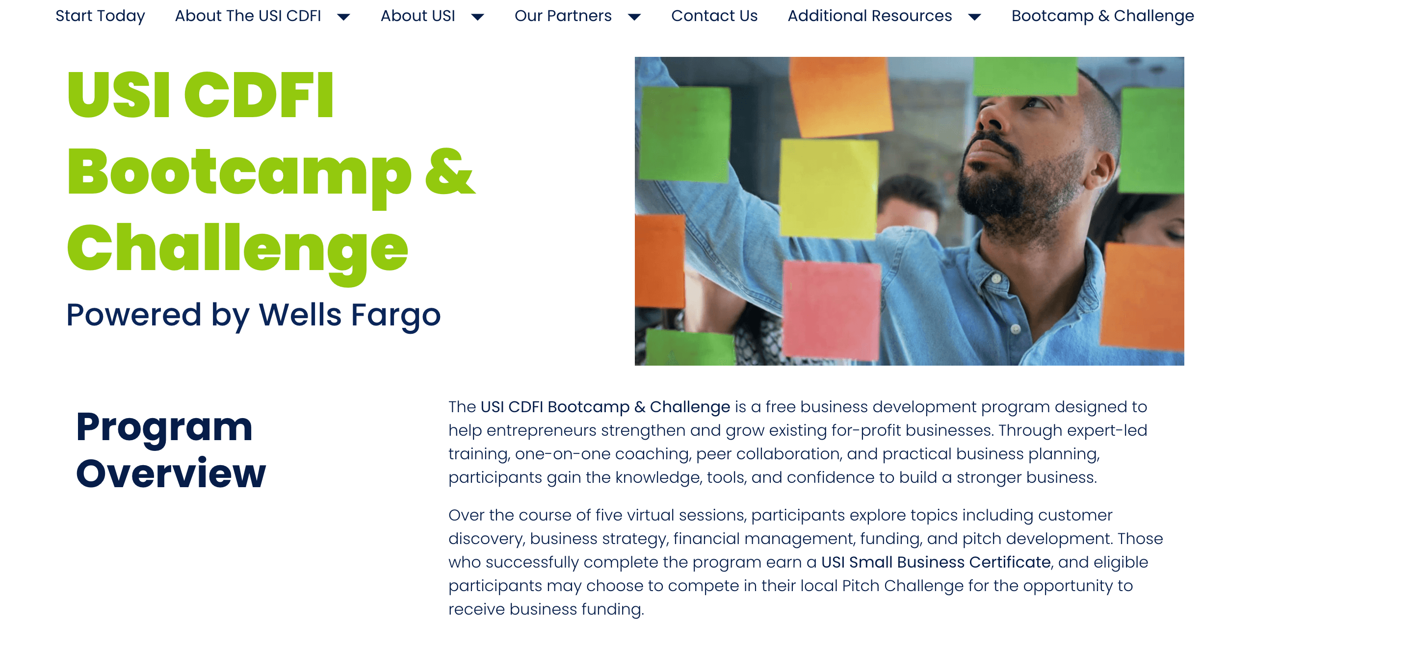 USI CDFI Bootcamp & Challenge 2022