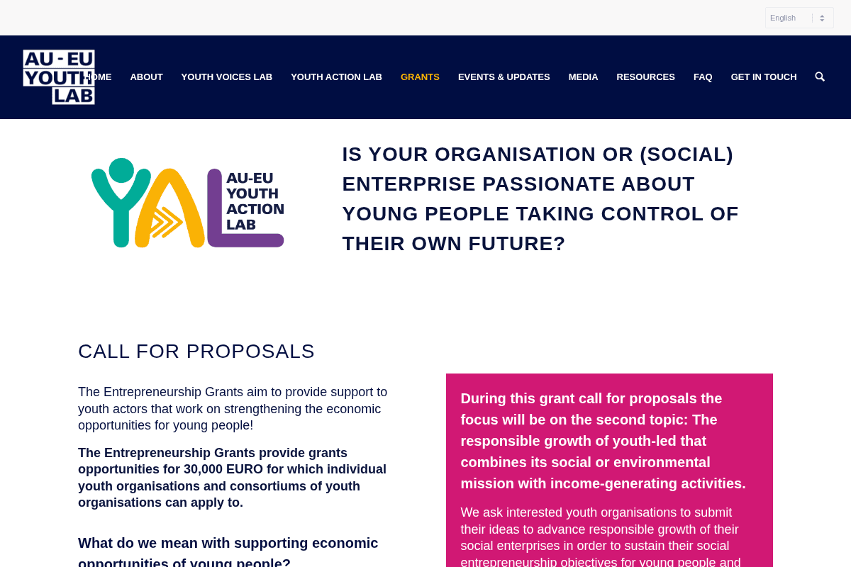 Entrepreneurship Grants 2026