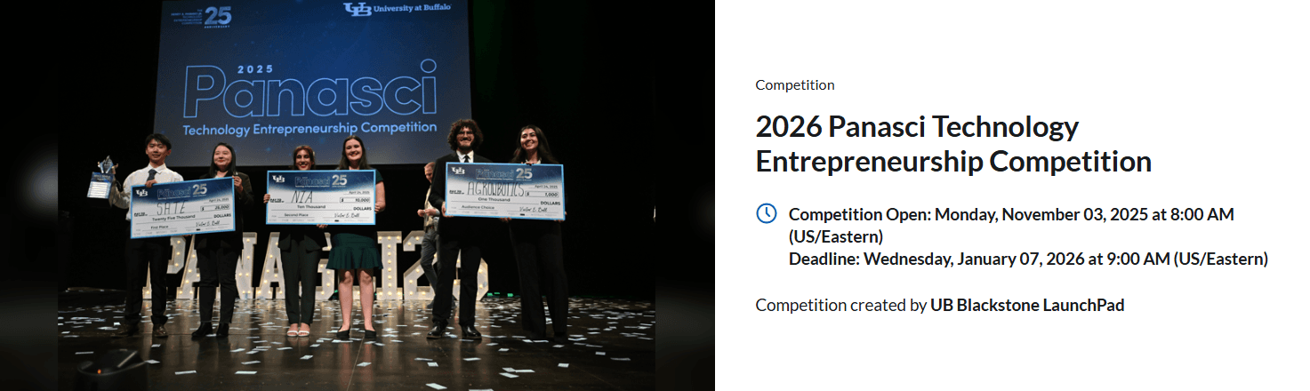 2026 Panasci Technology Entrepreneurship Competition
