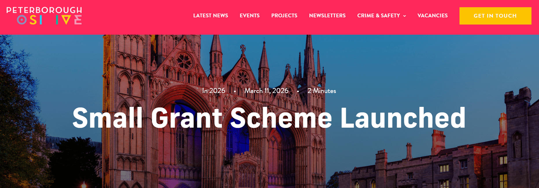 Peterborough Positive Small Grant Scheme 2026