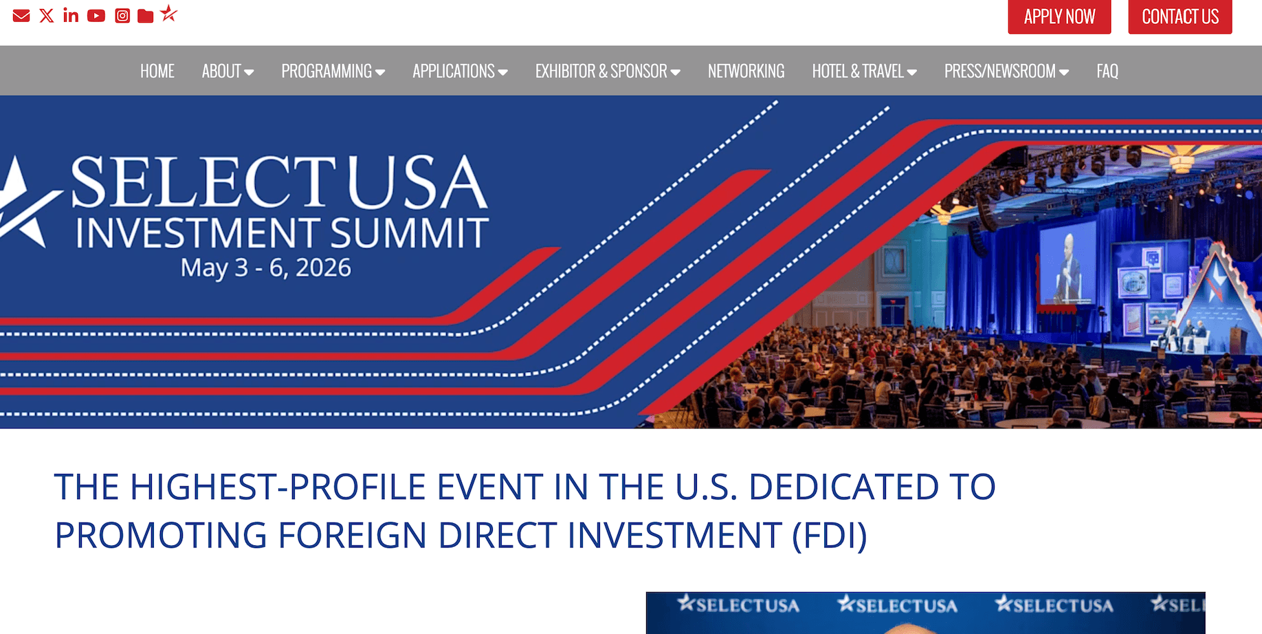 SelectUSA Investment Summit 2026