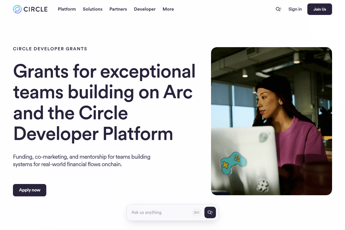 Circle Developer Grant Program 2026