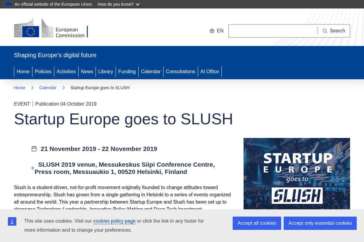 Startup Europe Matchmaking Session