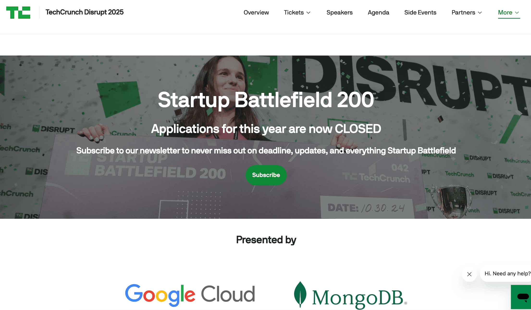 Startup Battlefield 200