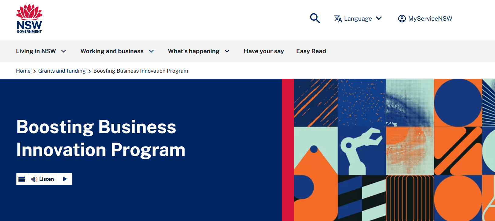 Boosting Business Innovation Program