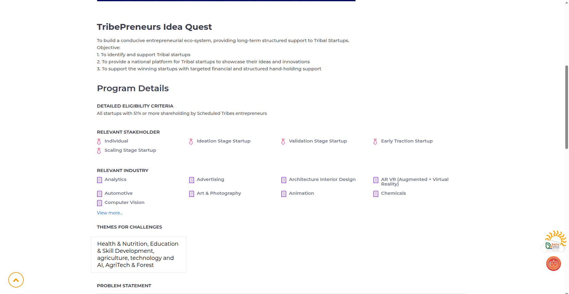 TribePreneurs Idea Quest for Tribal Startups 2026
