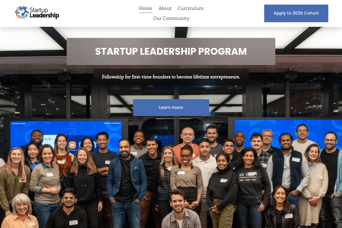 Startup Leadership Program 2026 Cohort