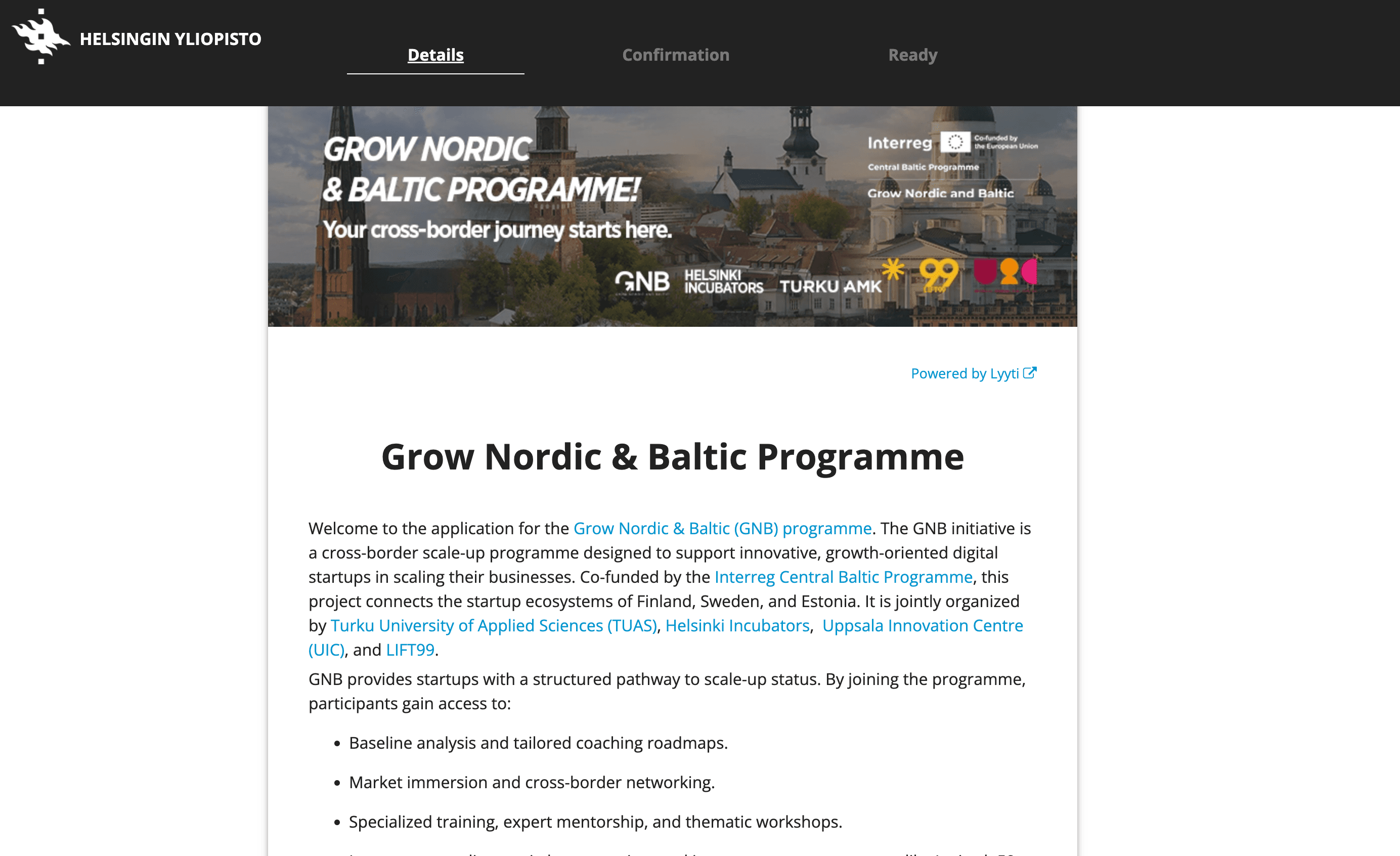 Grow Nordic & Baltic Programme 2026