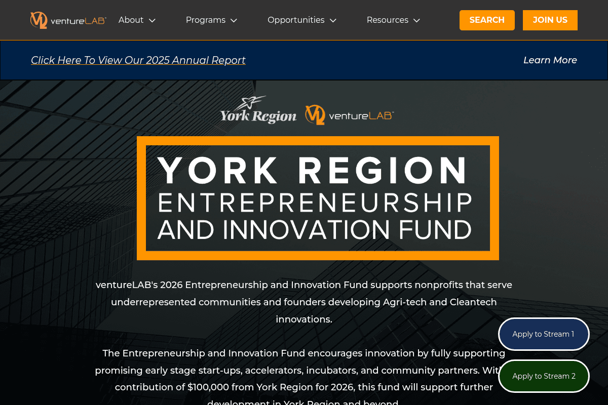 Entrepreneurship and Innovation Fund 2026