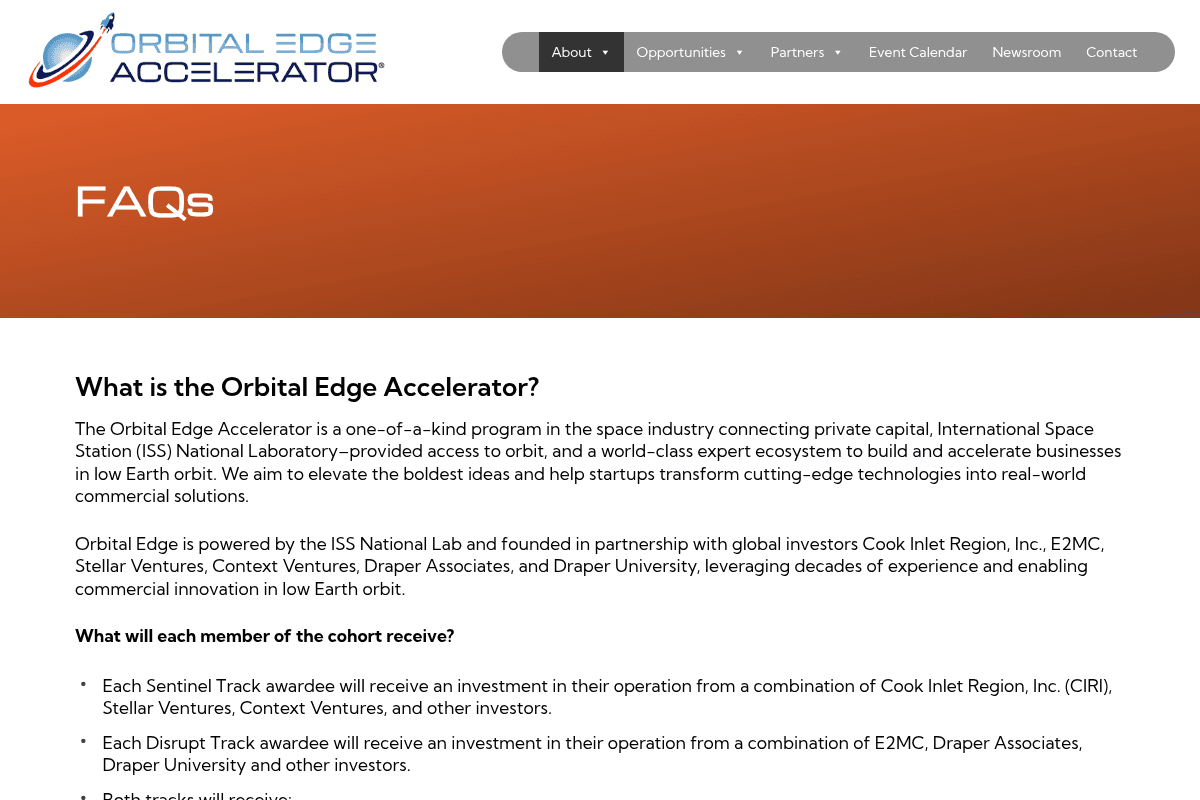 Orbital Edge Accelerator 2026