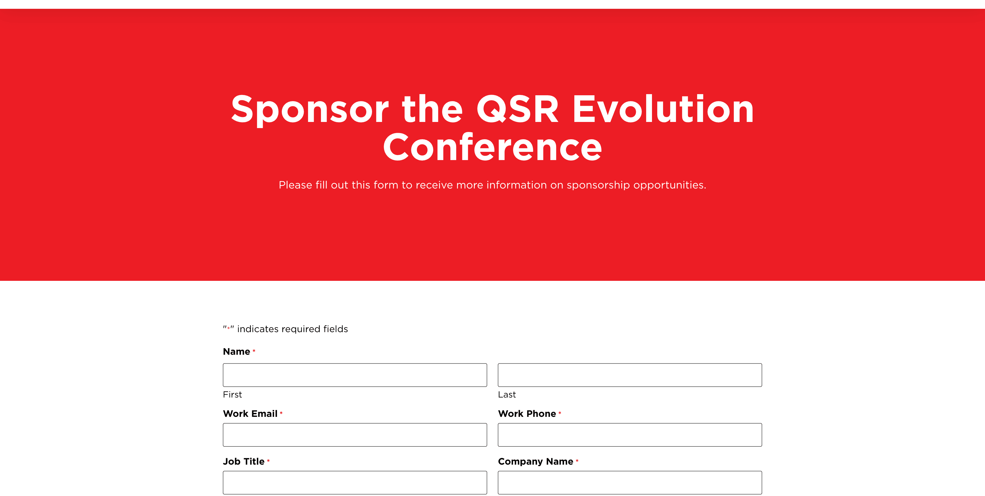 Startup Alley at QSR Evolution Conference