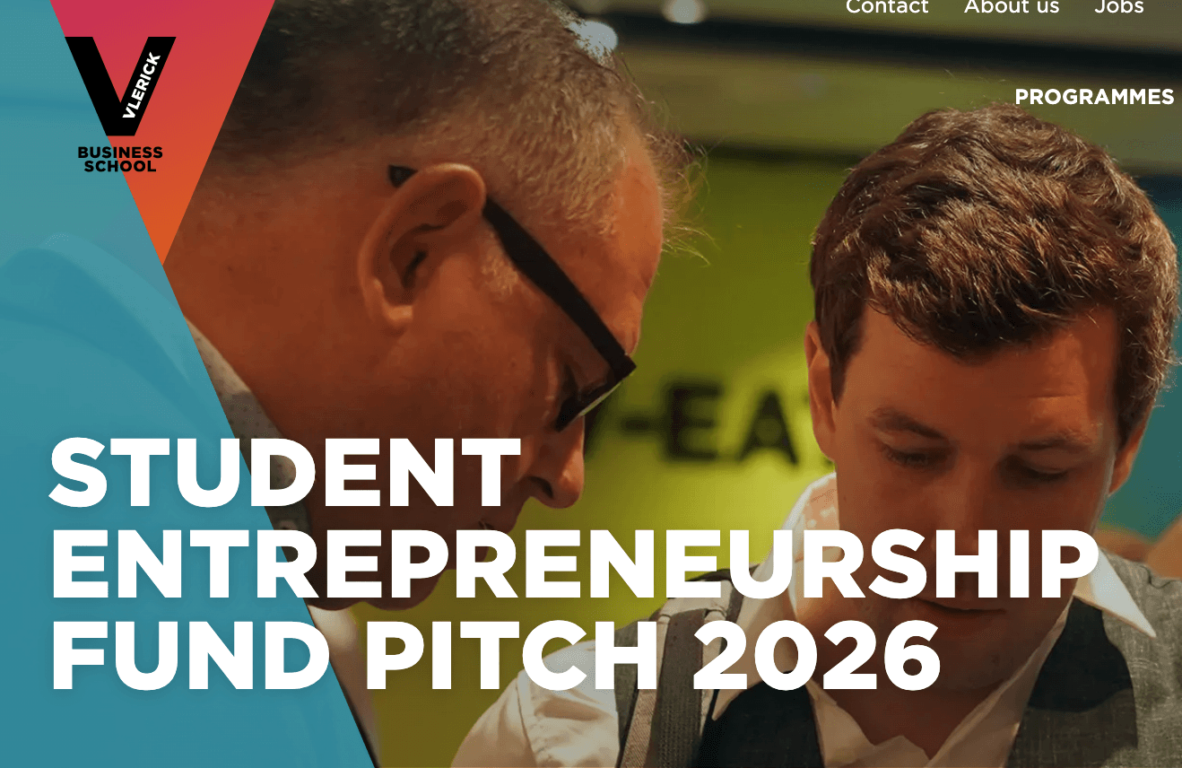 Vlerick Student Entrepreneurship Fund Pitch 2026