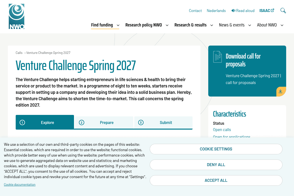 Venture Challenge Spring 2027