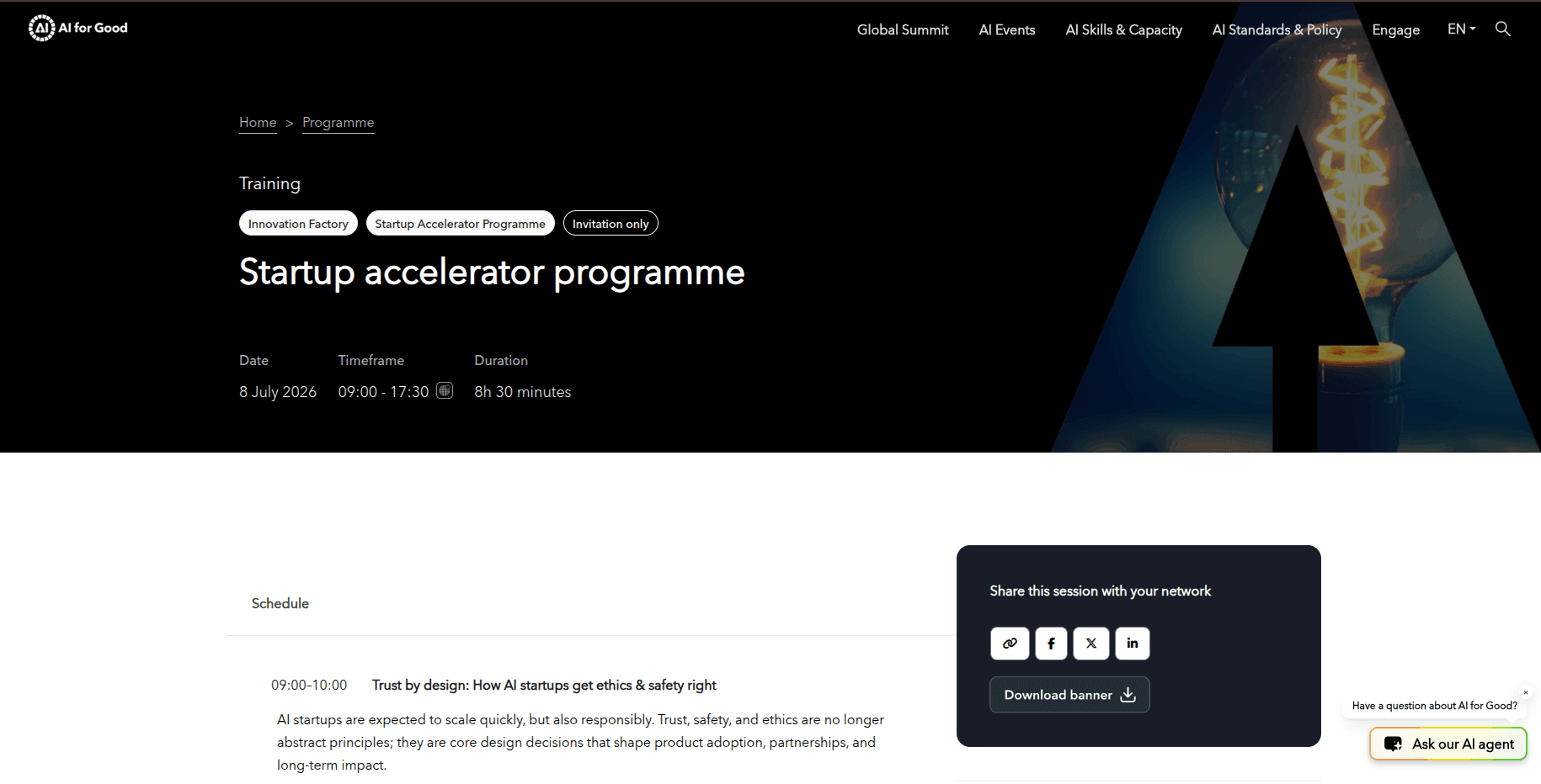 Startup Accelerator Programme 2026