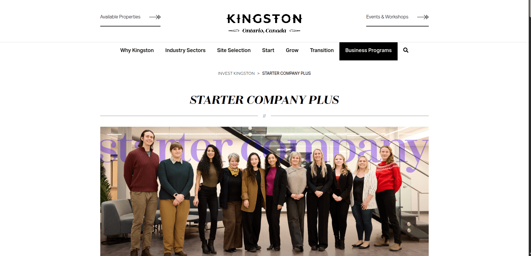 Starter Company Plus Program 2026