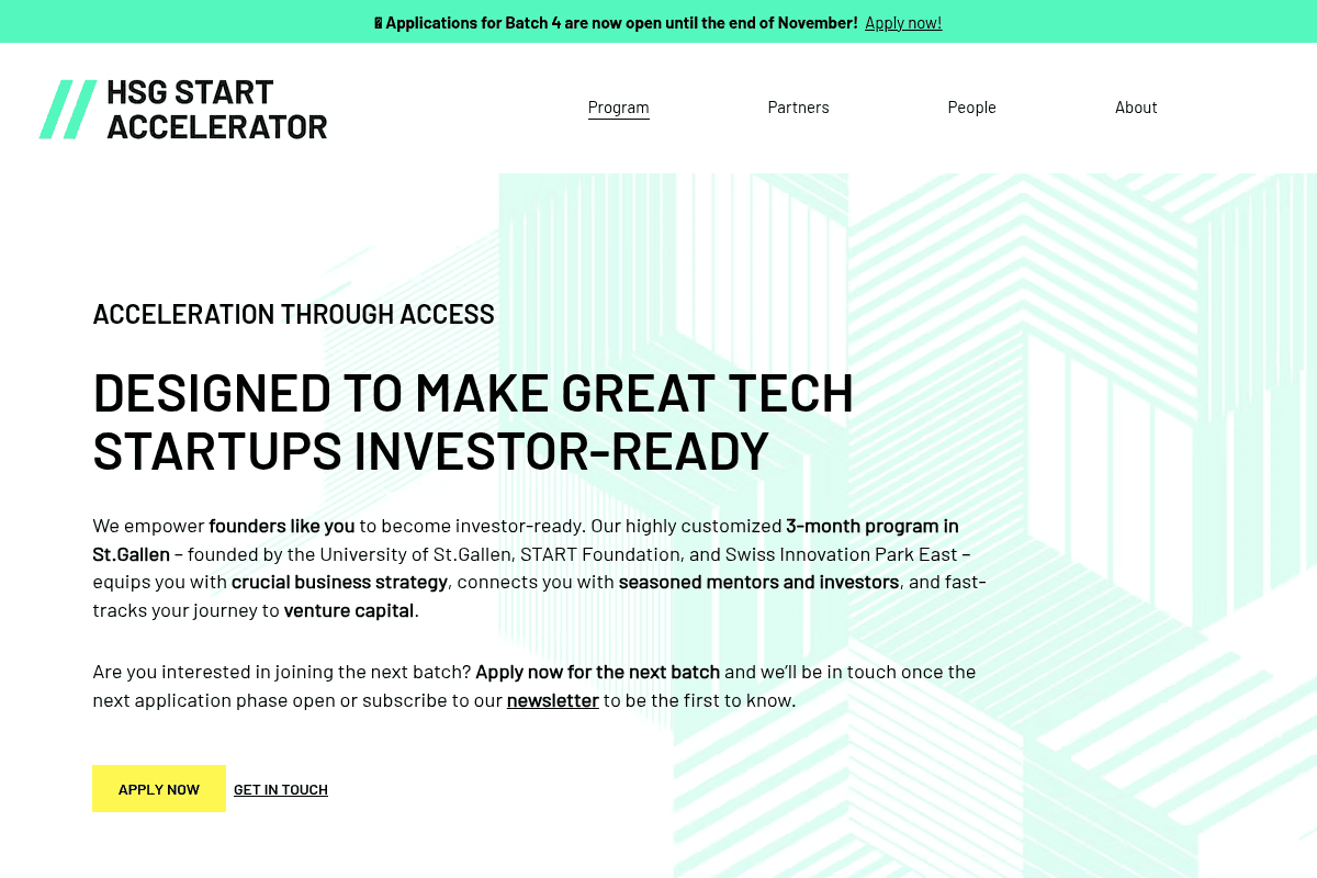 HSG START Accelerator Batch 3