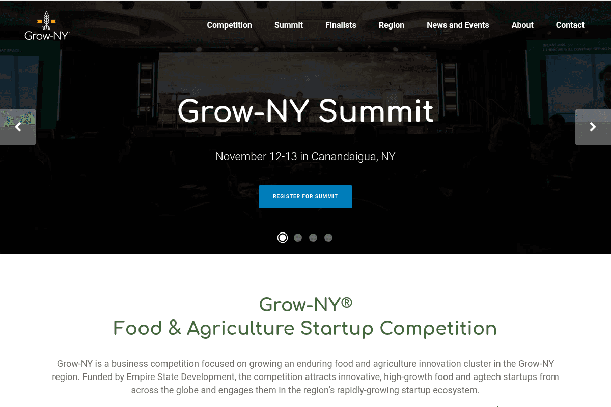 Grow-NY Food & Ag Summit and Global Startup Competition