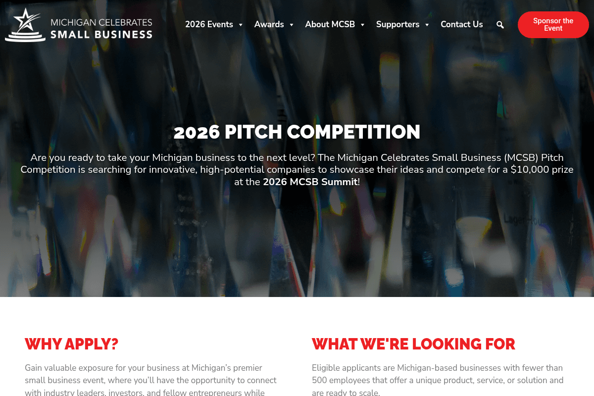 Michigan’s Next Big Idea Pitch Competition 2026
