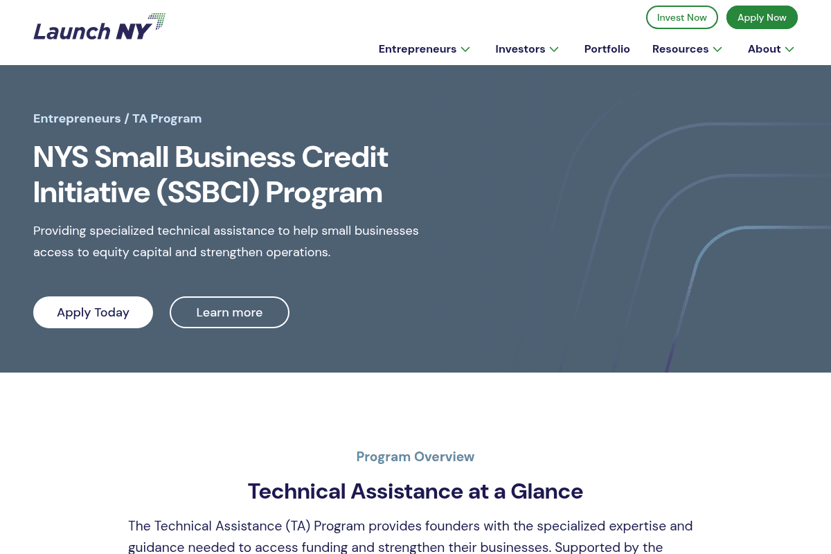 Launch NY Technical Assistance Program