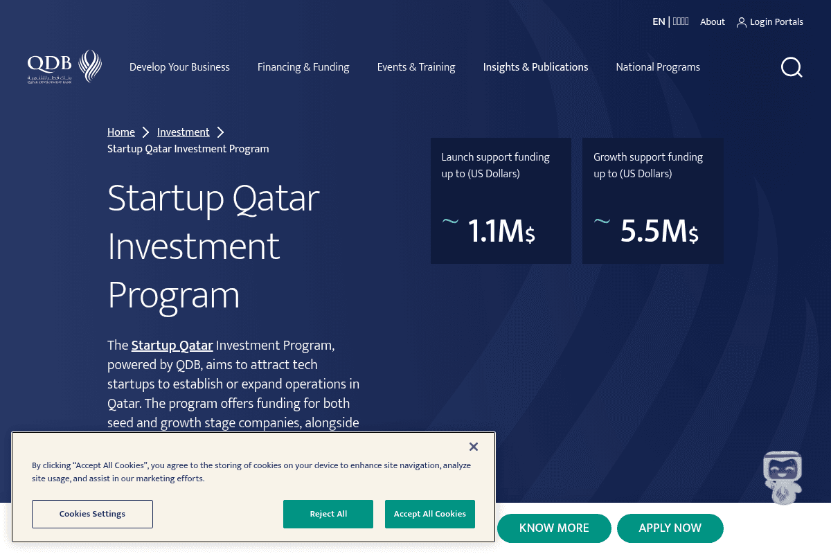Startup Qatar Investment Program