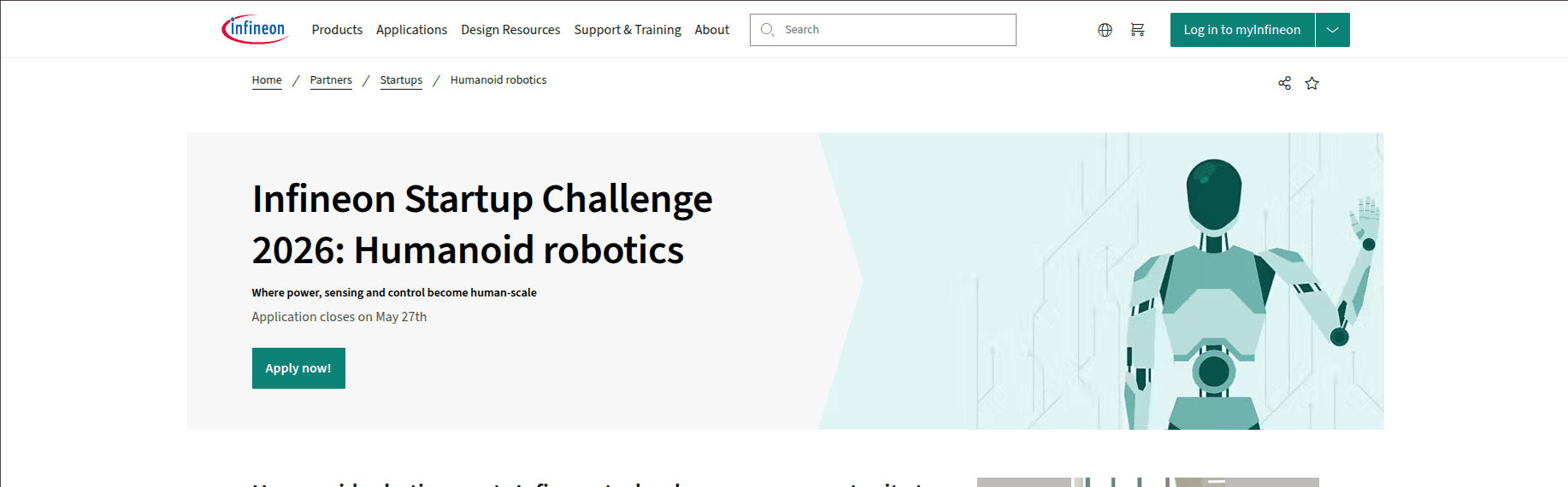 Infineon Startup Challenge 2026