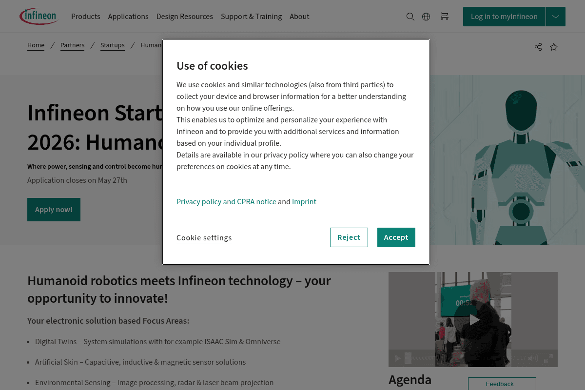 Infineon Startup Challenge 2026